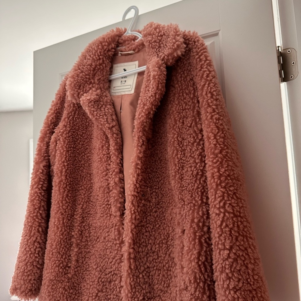 Kids Pink Faux Fur Jacket